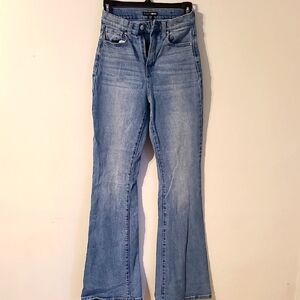 Fashion Nova Blue Flare Wide Leg Jeans